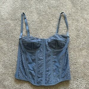 Blue Corset Top XS